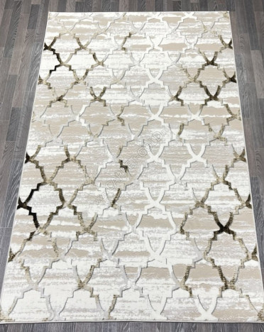 Ковер турецкий 40547B AURA (Акрил, бежевый)