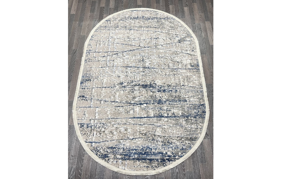 Турецкий ковер 40200A_COKME BEJ / MAVI овал